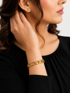Golden Bloom Anti-Tarnish Kada Bracelet