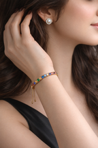 Sleek Multi-Color Crystal Line Bracelet for Everyday Wear Glam