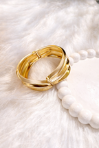 Anti-Tarnish Gold Plated Classic Hinged Bracelet