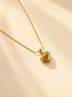 Heart Halo Pendant Necklace - Anti Tarnish